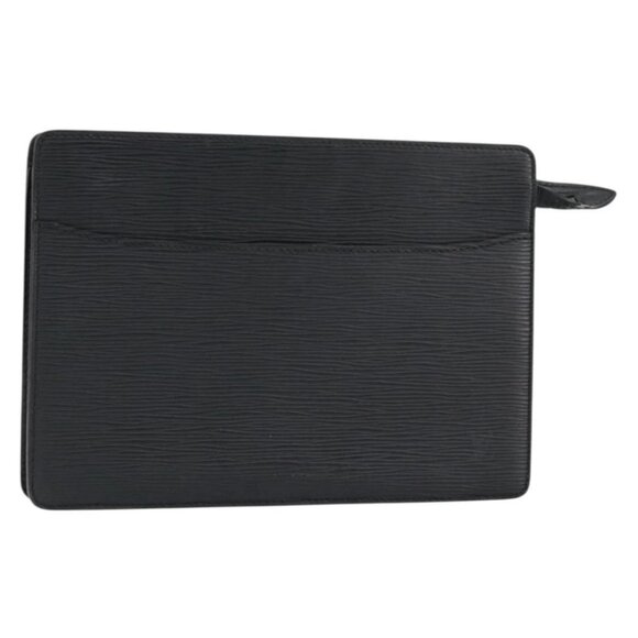 LOUIS VUITTON Epi Pochette Homme Clutch Bag Black Noir